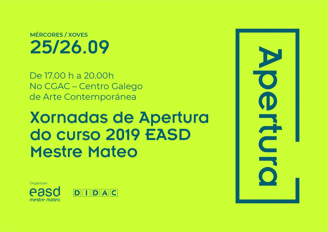 Xornadas Apertura EASD Mestre Mateo