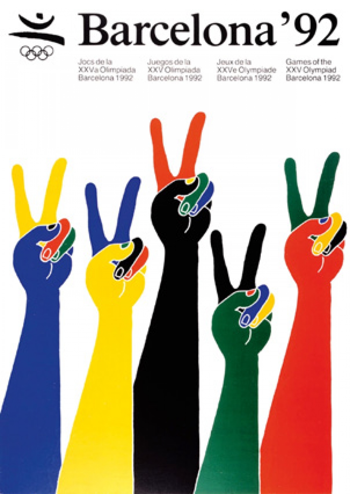 Cartel oficial dos Xogos Olímpicos de Barcelona’92.